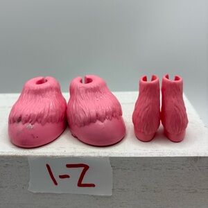 Barbie Pink Horse Shoes Horseshoe 4 Pc Fashion Accessories